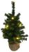Own Tree sapin de Noël artificiel lumineux dans un sac en jute 30cm