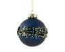 Decoris Kerstbal pp d8 cm nachtblauw