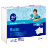 Gre 76044 - Floculant en cartouches, action clarifiante pour l’eau de piscine. Traitement pour piscines de tout type. 1 kg, cartouches de 125 grammes.