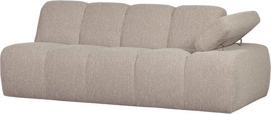 WOOOD Mojo 2-Zits Bank Met Arm Rechts - Bouclé - Beige