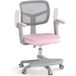 Coast Chaise de bureau pour enfant - réglable en hauteur - pivotante avec roulettes - rose
