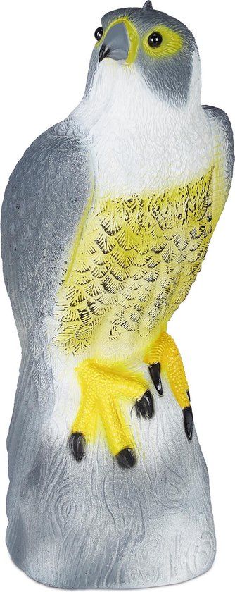 Relaxdays Duivenverjager Valk - Duivenverschrikker - Vogelverschrikker - Duivenafschrikker - 40.5 cm