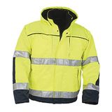 Top Swede 5816-12-09 model 5816 dubbel gevoerde veiligheidsbescherming winterjas, geel/marine, maat XXXL