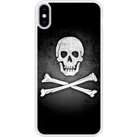 Apple Siliconen hoesje compatibel met iPhone X, Apple iPhone XS Piratenvlag