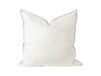 Scandi Living Housse de coussin en lin Calm 50x50 cm Blanc