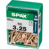 Spax Houtschroef 3.0x25mm - Philips Z1 - 100 stuks