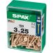Spax Houtschroef 3.0x25mm - Philips Z1 - 100 stuks