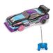 MONDO Motors Hot Wheels GT Scorcher-model, schaal 1:24, tot 8 km/u, speelgoedauto voor kinderen, 63822, met ledlampjes in de carrosserie paars/lichtblauw