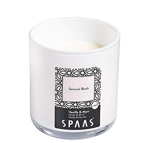 Spaas Geurkaars Sensual Blush - Wit - Glas - 56 uur