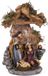 BRUBAKER Figurine de Noël Sainte Famille - Jésus, Marie et Joseph - Figurine de Noël de 25 cm avec figures peintes à la main - Scène de Noël Décoration de Noël - Décoration de table en polyrésine
