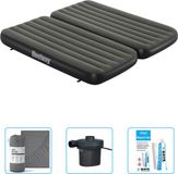 Bestway Luchtbed - 3-in-1 - 1-Persoons - 2-Persoons - 99 x 188 x 25 cm - Groen - Inclusief Hoeslaken - Pomp en Reparatieset