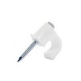 Chacon Lot de 100 clips de fixation 9 mm - Blanc