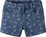 NAME IT Meisjes Bermuda shorts TKFSKY REG AOP DNM SHORTS TWO3555 NOOS