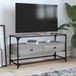 Prolenta Maison Exclusive - TV-meubel met glazen plateau, grijs Sonoma, 98x35x51 cm, houtvezel