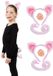 Rubies Verkleed set varken - 2x - oortjes/staart/snuit - roze - voor kinderen - carnaval