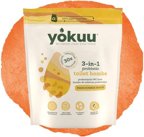 YOKUU WC Tabletten - Toiletreiniger - 30 Tabletten - WC Reiniger - Zomerbries geur - Zero Waste