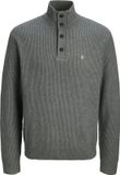 JACK&JONES JPRBLURICHARD KNIT HIGH NECK Heren Gebreide Truien Medium Grey Melange L