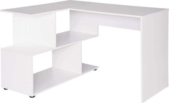 Rootz Living Hoekbureau - Wit - 100x77x120cm