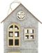 GASPER Huisje Decoratie Hanger Grijs-Beige Gemeleerd 12 cm - Vilt