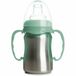 ThermoBaby Trainingsglas Tuitbeker Zilver Groen RVS Kunststof Kinderen 180ml