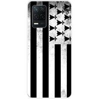 Realme Siliconen hoesje compatibel met Realme 8 5G, Realme V13 5G Bretagne vlag
