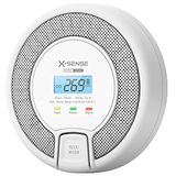 X-Sense Koolmonoxidemelder met Digitaal Display, CO-melder, Nauwkeurige Sensor met Levensduur van 10 Jaar, Verwisselbare Batterij, Gecertificeerd volgens EN 50291, CO03D