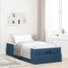 Maison Exclusive - Cadre de lit avec matelas, 2 pièces, bleu, tissu