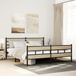 Maison Exclusive - Cadre de lit en métal sans matelas Chêne Sonoma 200x200 cm