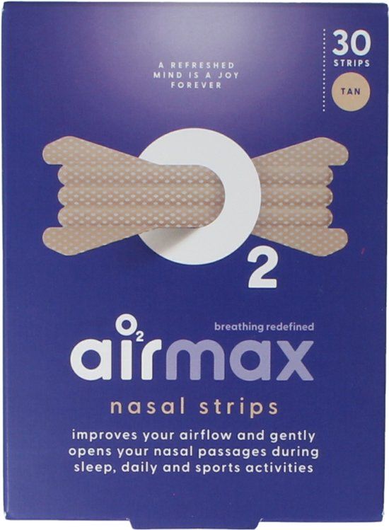 Airmax Nasal strips tan 30 Stuks