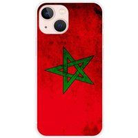 Apple iPhone 13 Mini Drapeau maroc bedrukt siliconen hoesje