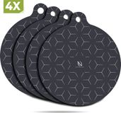 HI NATURE™ Inductie Beschermer set 4 Stuks - Zwart