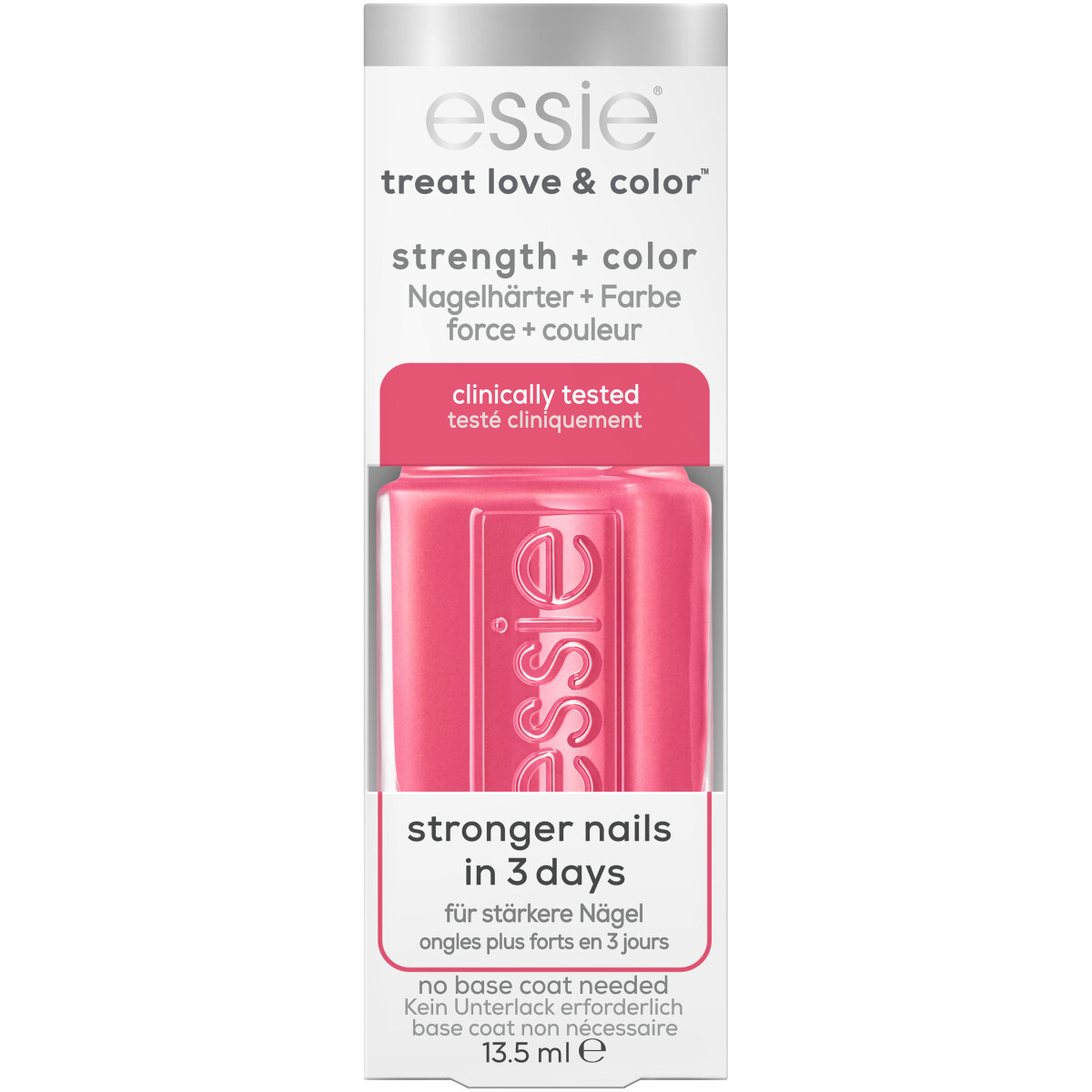 Essie treat love & color - TREAT LOVE & COLOR - 162 punch it up - roze - shimmer nagelverharder met calcium & camellia-extract - 13,5 ml