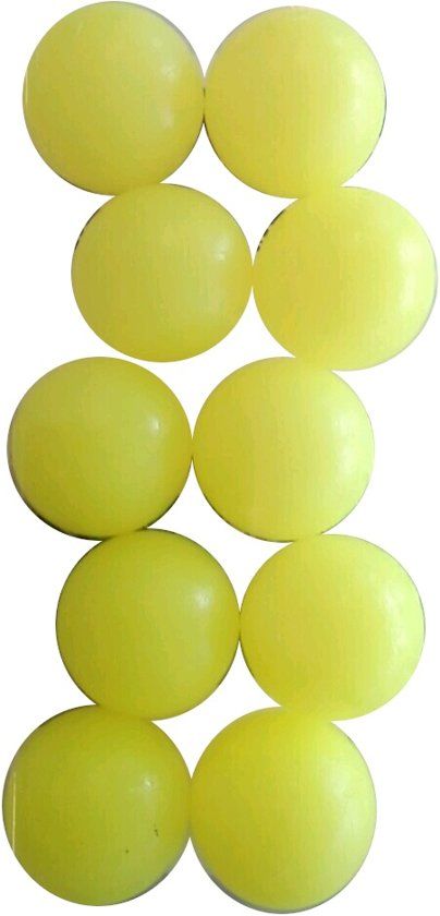 fas Tafelvoetbalballen 10 Stuks Geel
