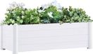 Prolenta Maison Exclusive - Tuinverhoger, wit, 100x43x35 cm