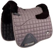 Premier Equine Atlantis Cc Satin Wool Dressage Zadeldekje Grijs Full