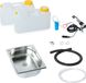 12V Mini-keuken, keuken, bouwpakket, spoelbak, afmetingen 325x265x100mm, model London, geschikt voor Hymer en VW