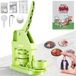 Vevor Knopenmachine, 58 mm, Knopenmaker met 100 Knopenonderdelen, Mr. Panda Magic Book, Cirkelsnijder en Inbussleutels, Speldenmaker, Knopenmaker, voor Doe-Het-Zelf Badges en Gepersonaliseerde Speldjes