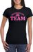 Bellatio Decorations Vrijgezellenfeest T-shirt dames - zwart - roze glitter - bruiloft - groep/team XXL