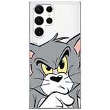 ERT GROUP mobiel telefoonhoesje voor Samsung S22 ULTRA origineel en officieel erkend Tom and Jerry patroon Tom 001 optimaal aangepast aan de vorm van de mobiele telefoon, gedeeltelijk bedrukt