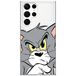 ERT GROUP mobiel telefoonhoesje voor Samsung S22 ULTRA origineel en officieel erkend Tom and Jerry patroon Tom 001 optimaal aangepast aan de vorm van de mobiele telefoon, gedeeltelijk bedrukt