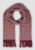 s.Oliver Langwerpig sjaal Gestreept Polyester Vrouwen Bordeaux