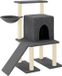 vidaXL Kattenmeubel met sisal krabpalen 96,5 cm donkergrijs