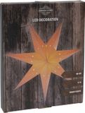 Svenska Living Papieren kerstster lampion wit 60 cm met E14 fitting
