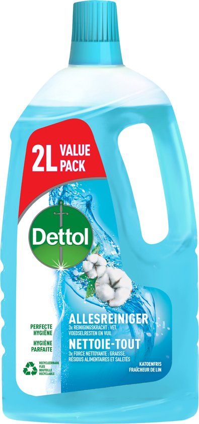 Dettol Allesreiniger Power&Fresh - Katoenfris - 2L