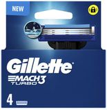 Gillette Scheermesjes Mach 3 Turbo - 4 stuks