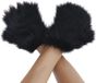 Allecto Plus - Gants d'hiver pour femmes et filles | Peluche d'animal de dessin animé | Gants chauds à demi-doigts | Moufles douces