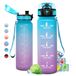 Waterfles KollyKolla Waterfles voor kinderen, 500 ml, tijdsaanduiding en filter, lekvrij, koolzuurhoudende dranken, geschikt voor fiets, school, meisjes, sport
