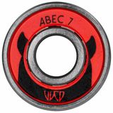 Wicked Hardware Abec 7 Carbon Pro Lager Rood, Zwart, Grijs