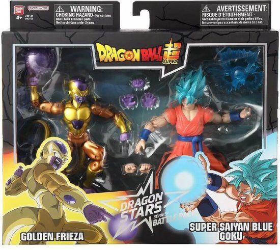 Bandai - Dragon Ball Super - Dragon Stars beeldjes 17cm - Battle Pack - Golden Frieza vs Super Saiyan Blue Goku