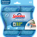 SPONTEX Flex & Wash Éponge salle de bain lavable en machine microfibre non abrasive